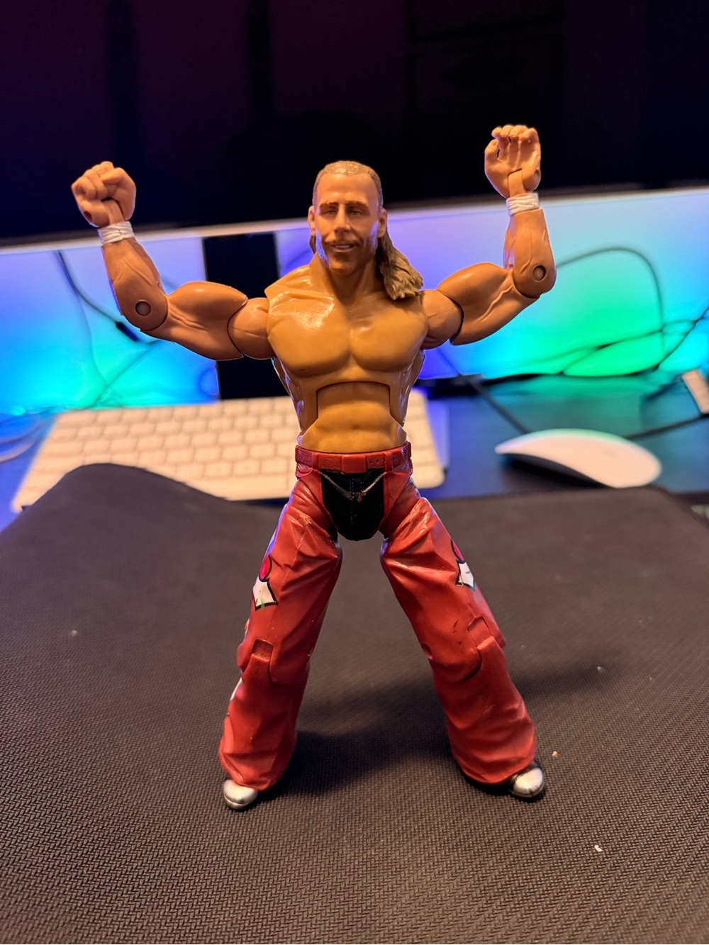 WWE Shawn Michaels Action Figure with Red Ring Gear - Jakks Pacific
